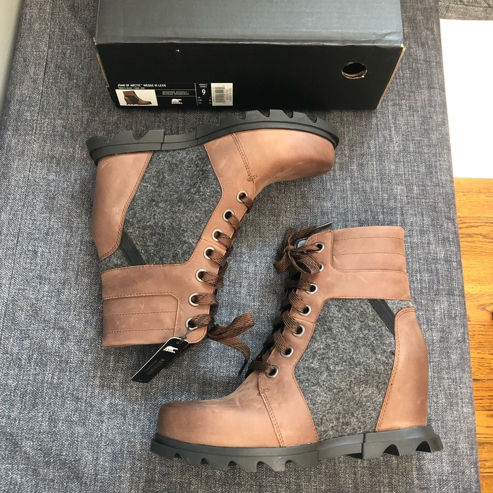 Sorel Joan of Arctic wedge III Lexie tobacco new in box